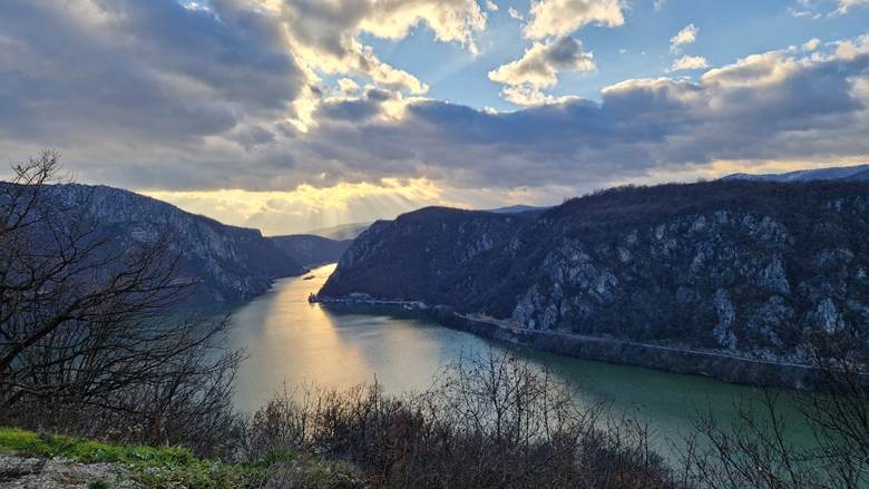 Djerdap zalazak sunca